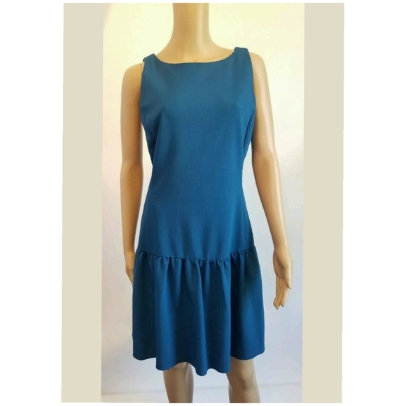 Banana Republic Dresses & Skirts - Banana Republic Blue Fluted Hemline Dress 6